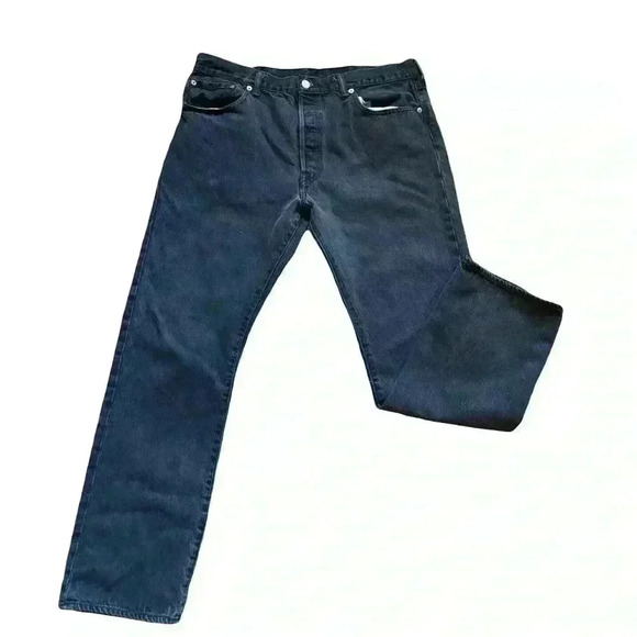 Levi's Other - Levi's 501 Button Fly Original Fit Black Jeans size 38x32